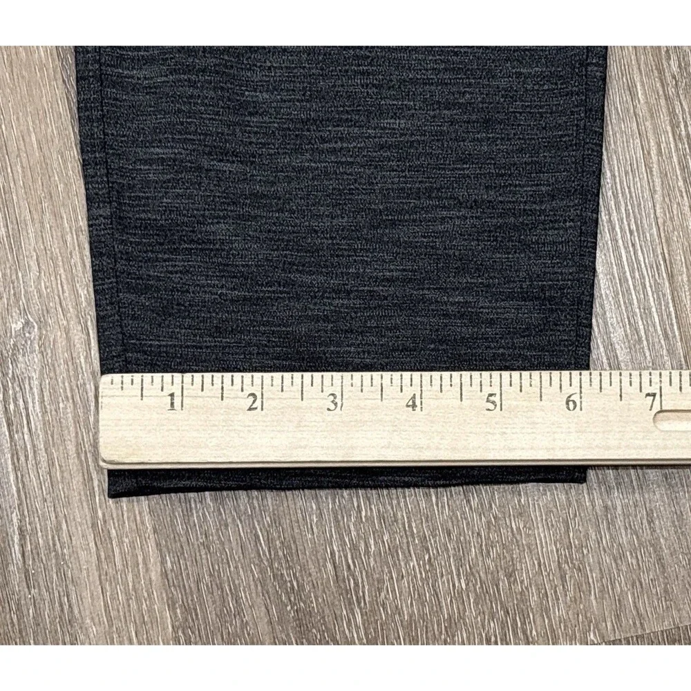 Lululemon On The Fly Pant Womens 6 Gray Heathered Black Pockets